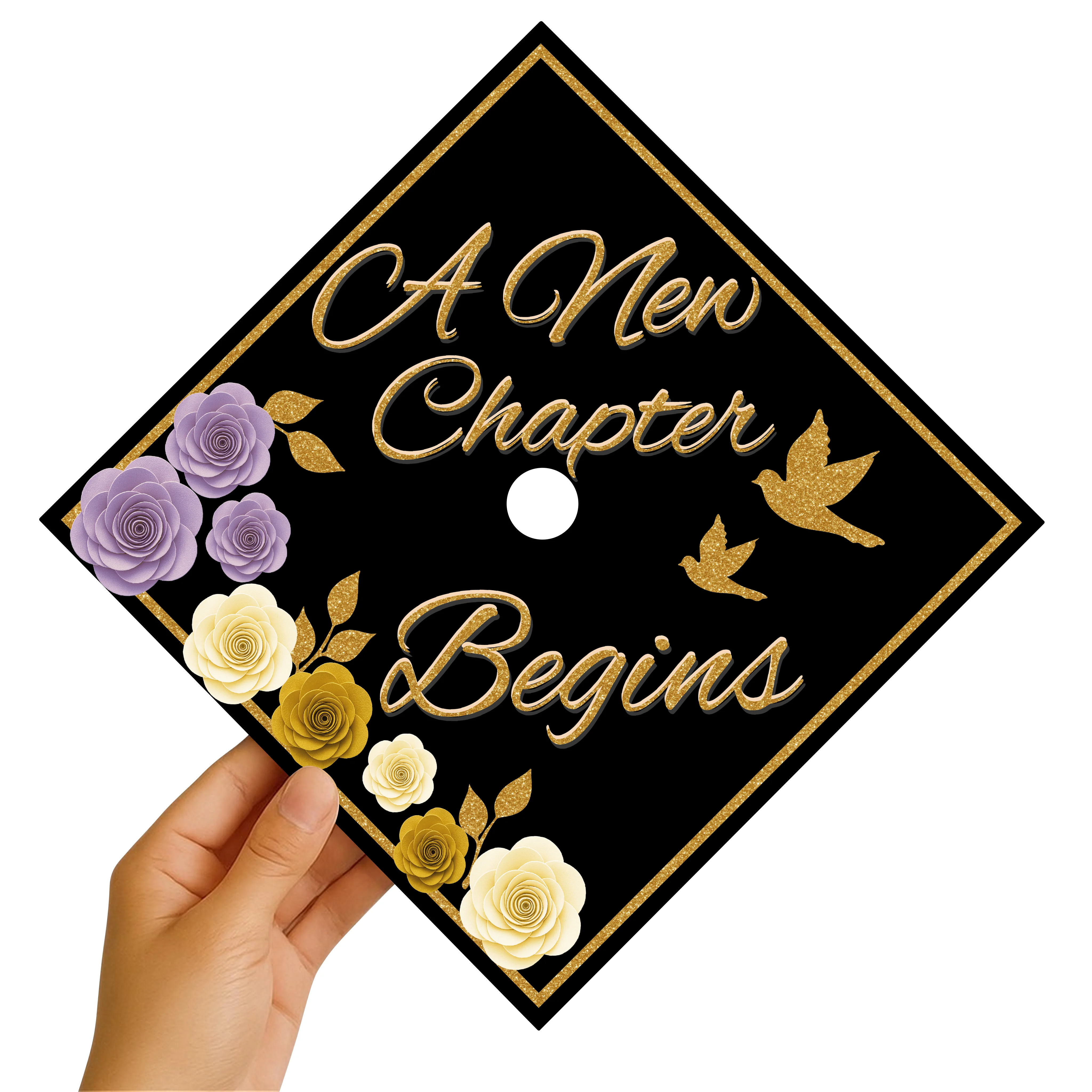 A New Chapter Begins Graduation Cap Topper - Image 2