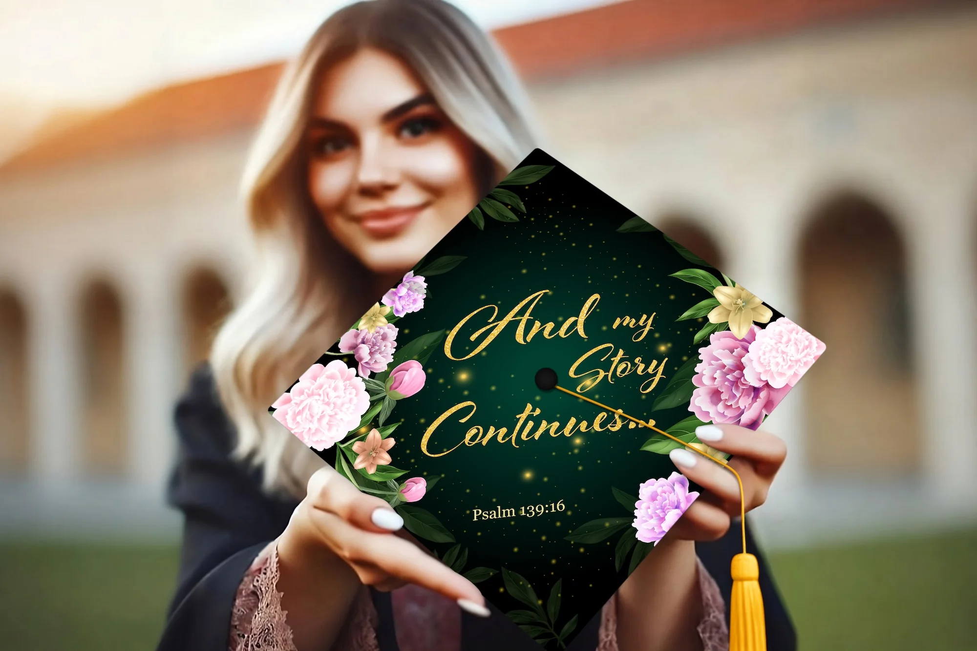 And My Story Continues Graduation Cap Topper - Image 6