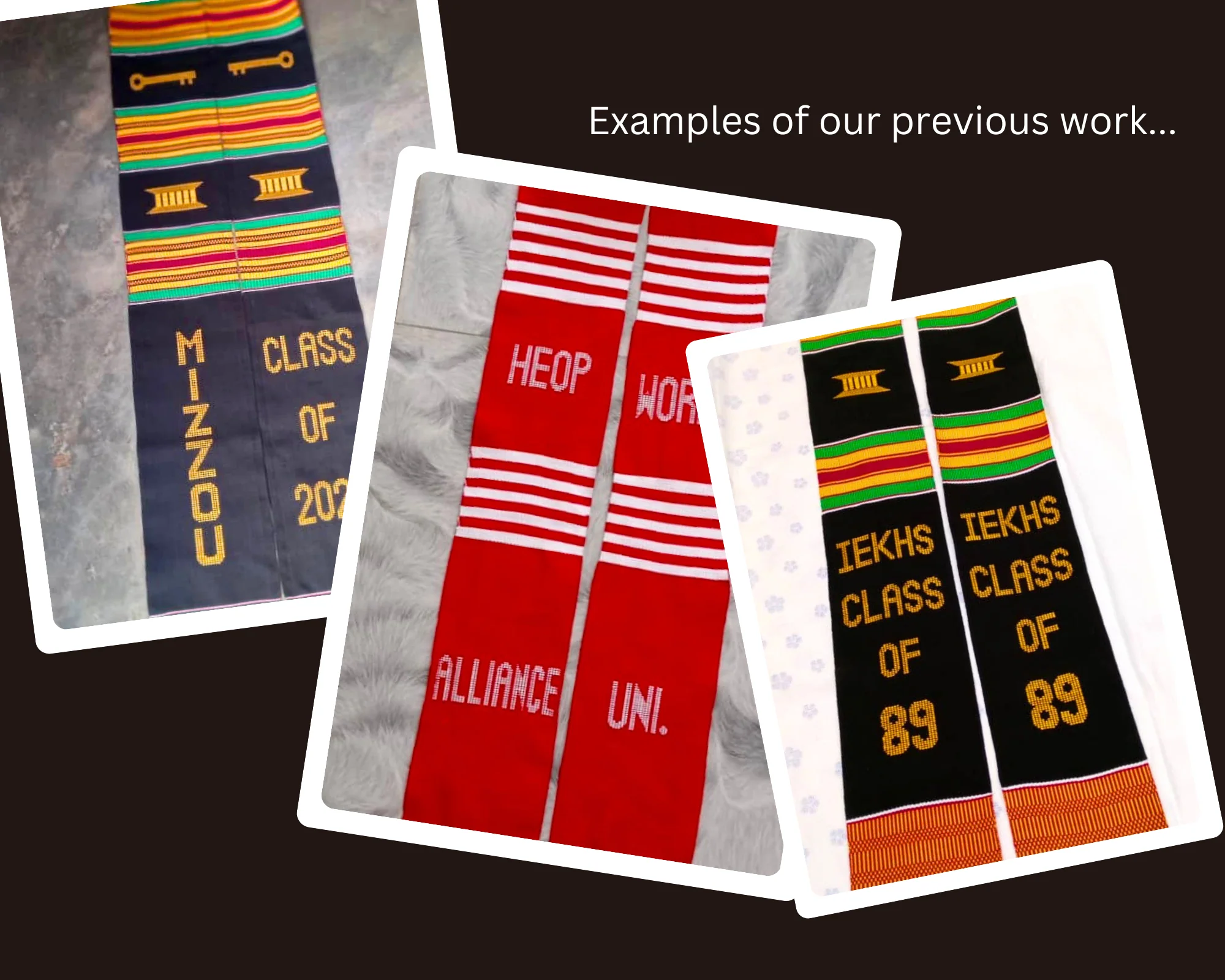 Bulk Order Custom Kente Stoles - Image 3