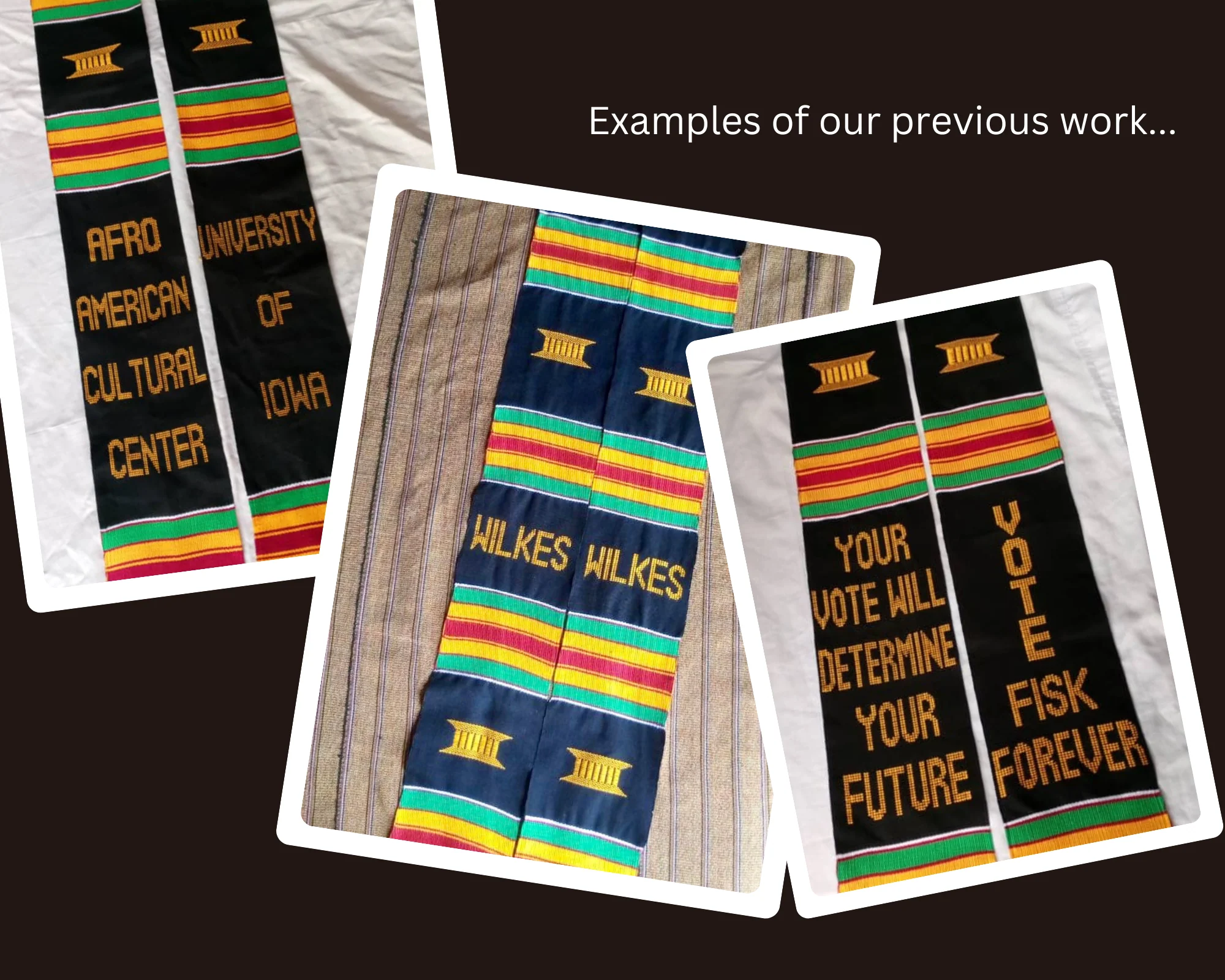 Bulk Order Custom Kente Stoles - Image 5