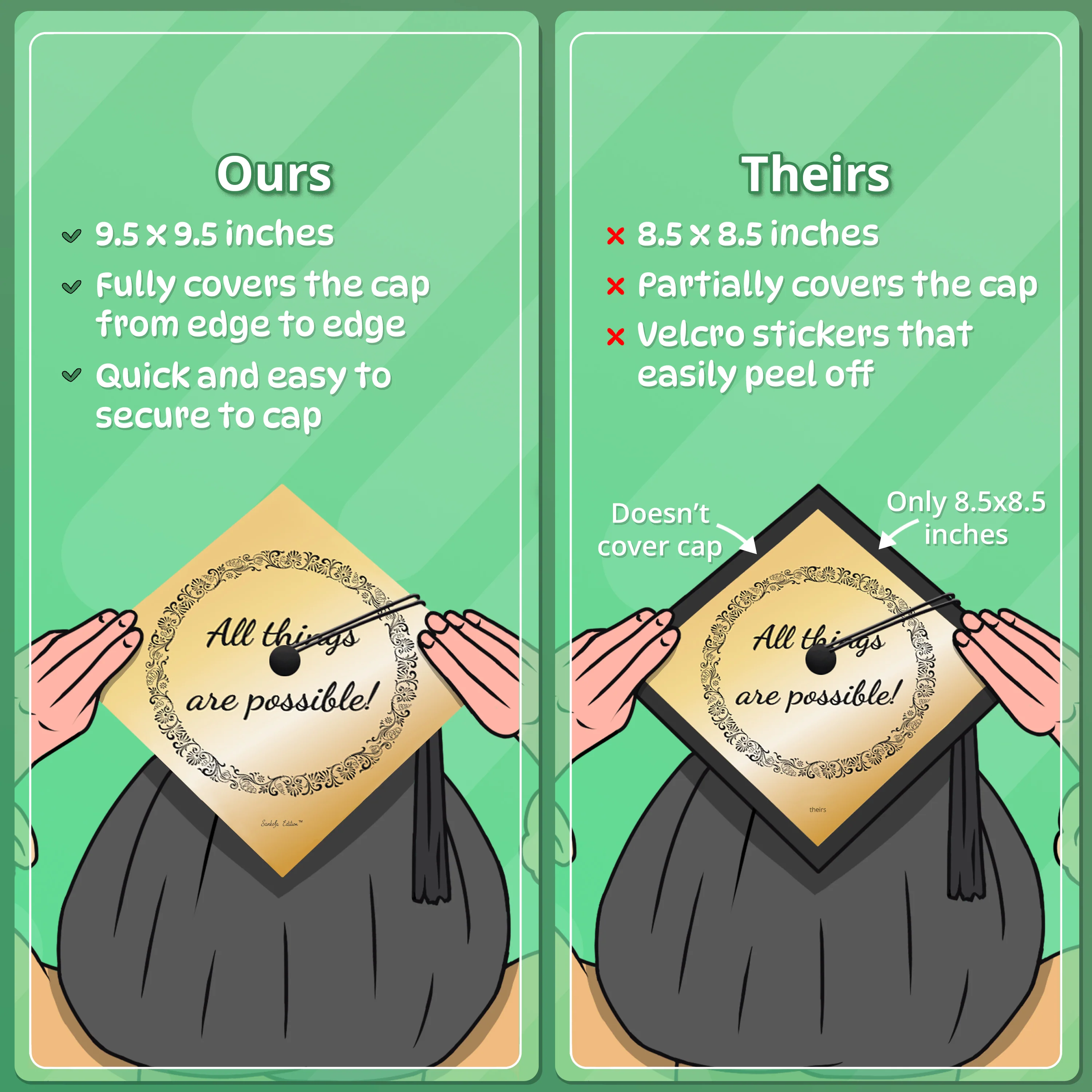 Commit to the Lord Whatever You Do Graduation Cap Topper - Image 4