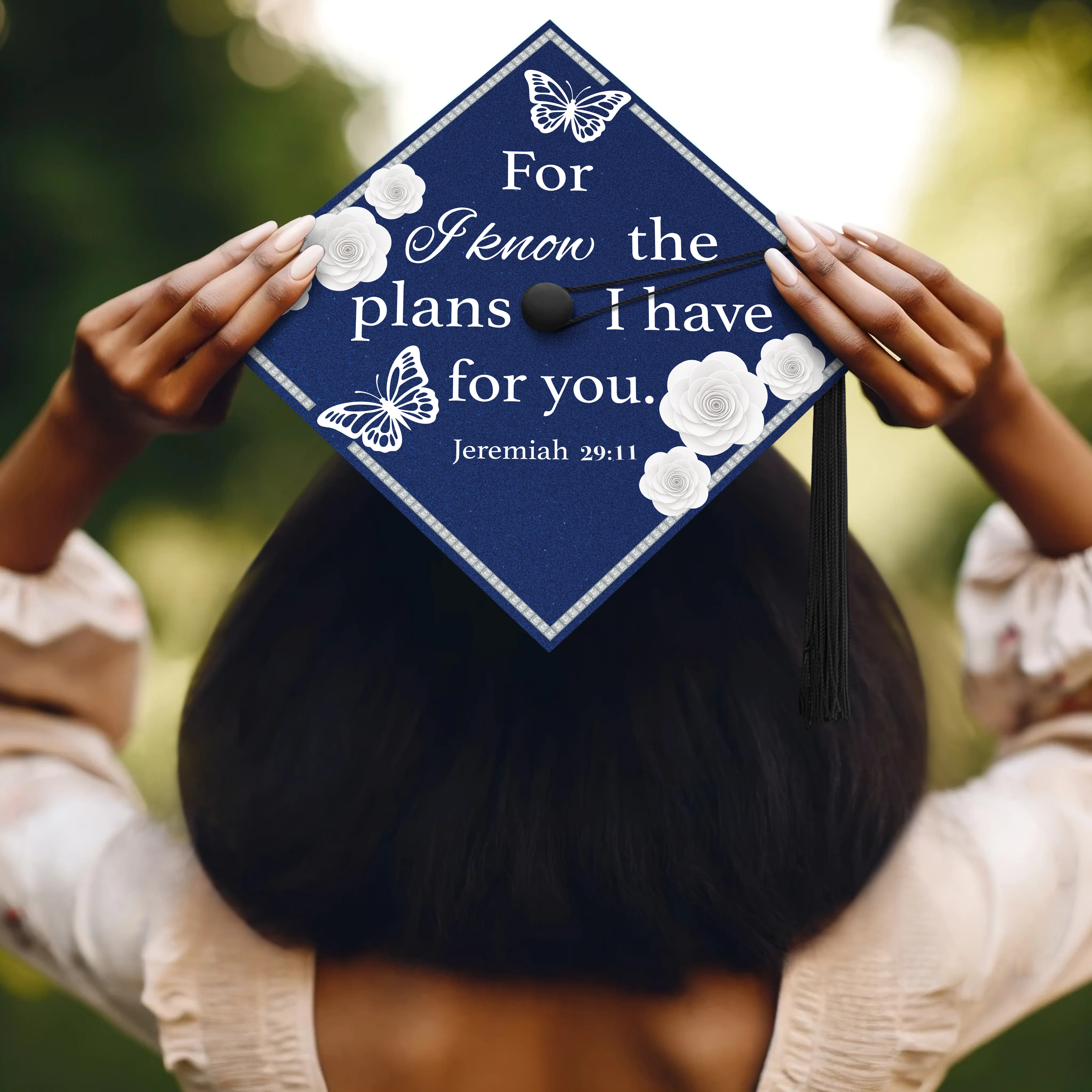 For I Know the Plans I Have for You... Graduation Cap Topper - Image 5