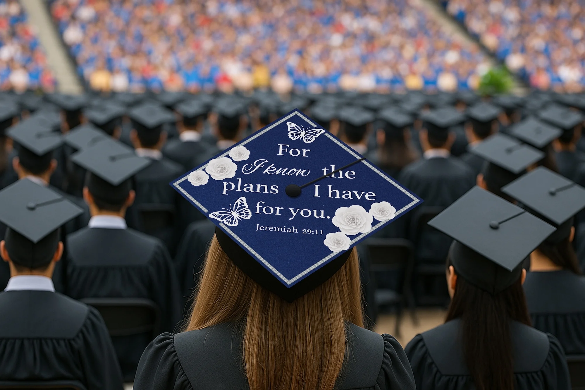 For I Know the Plans I Have for You... Graduation Cap Topper - Image 7