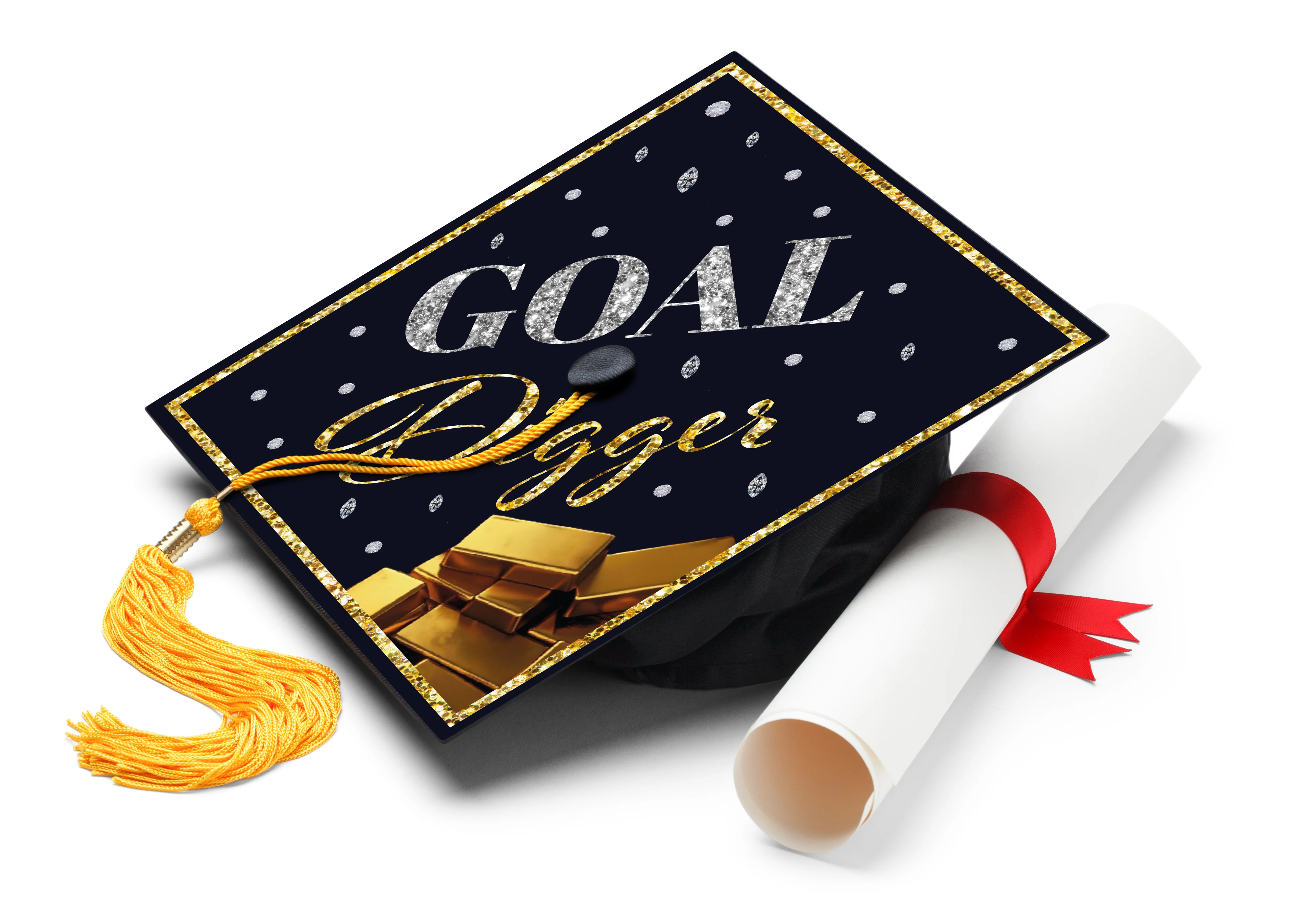 Goal Digger Graduation Cap Topper
