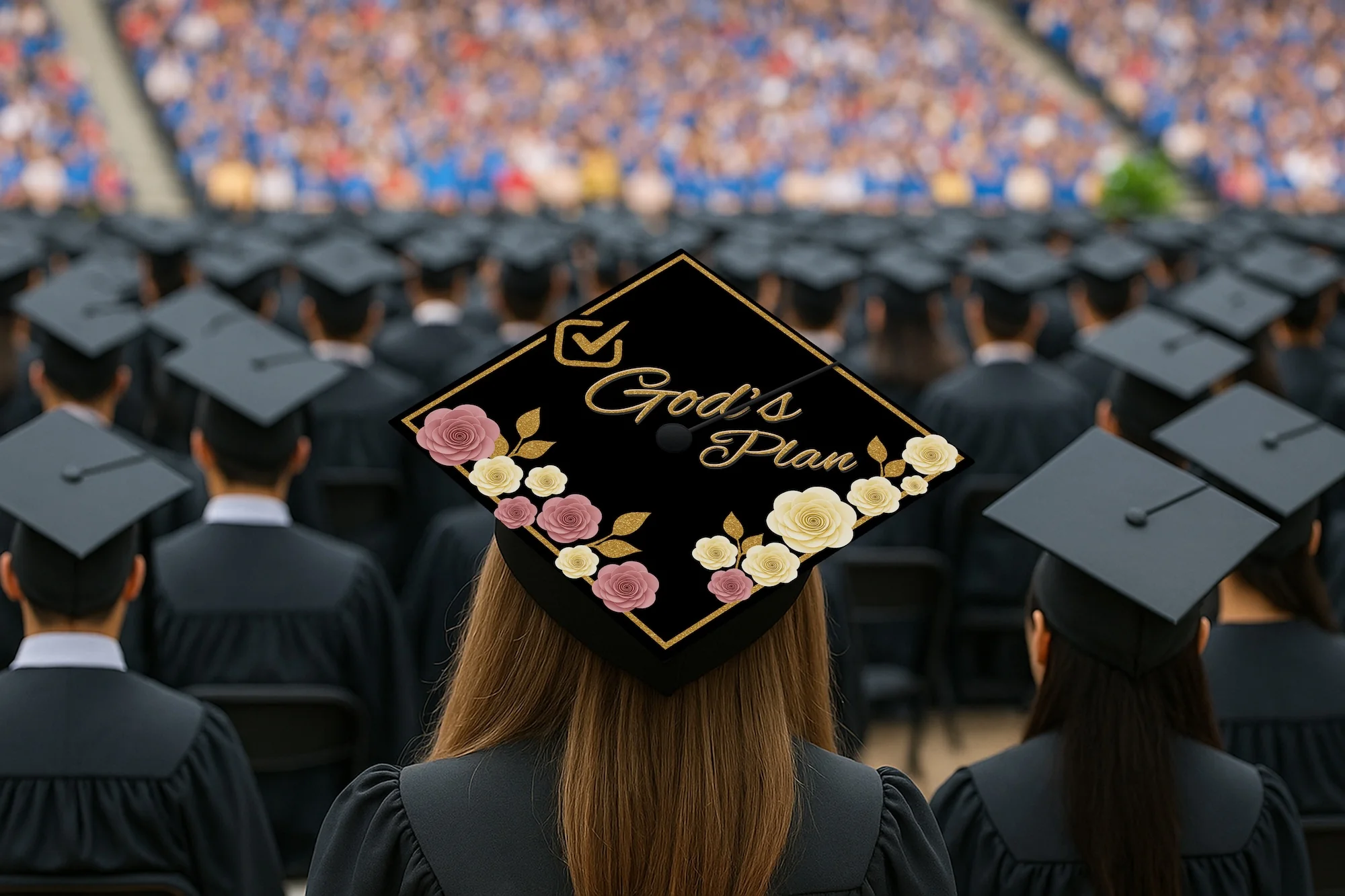 God's Plan 2 Graduation Cap Topper - Image 7