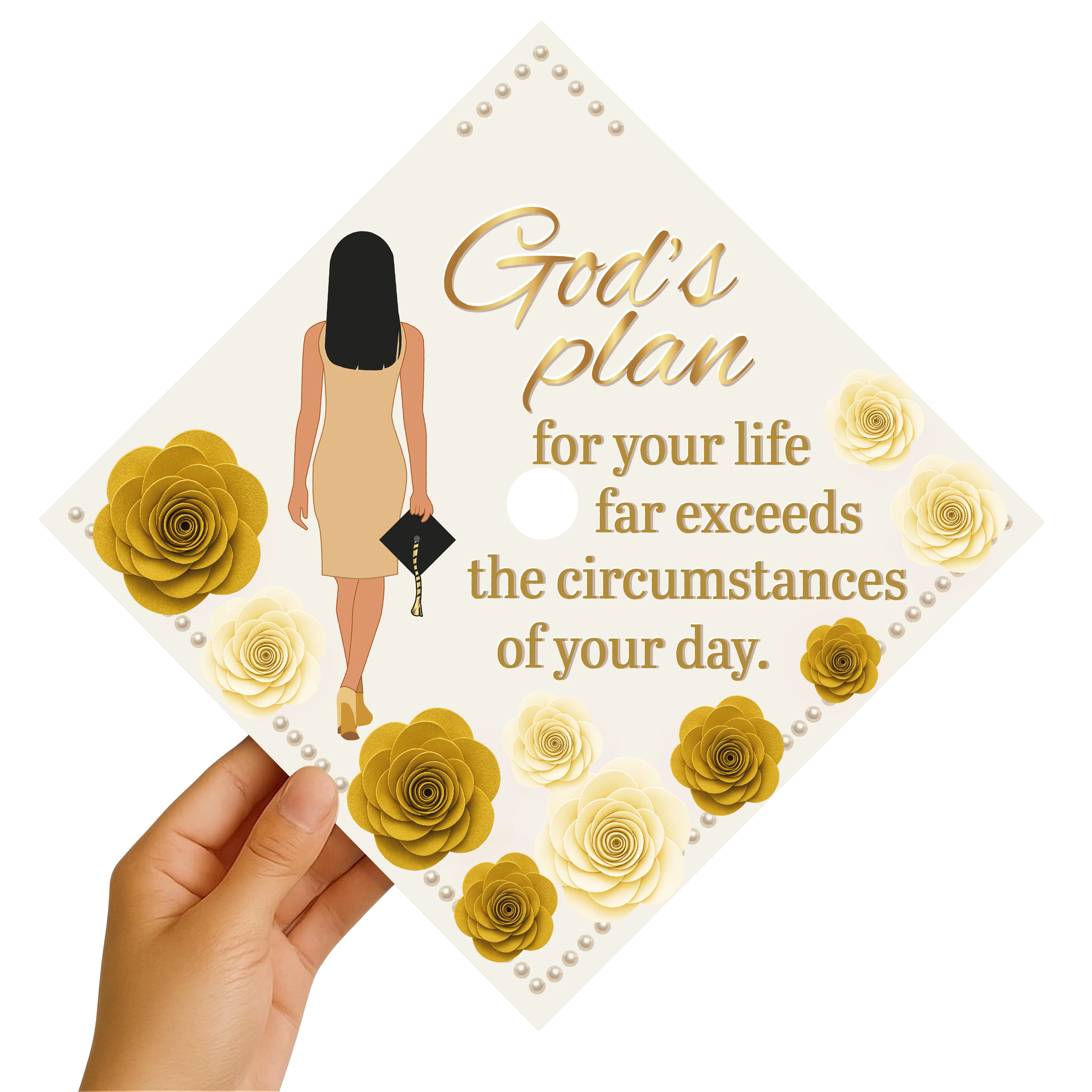 God's Plan for Your Life Graduation Cap Topper - Image 4