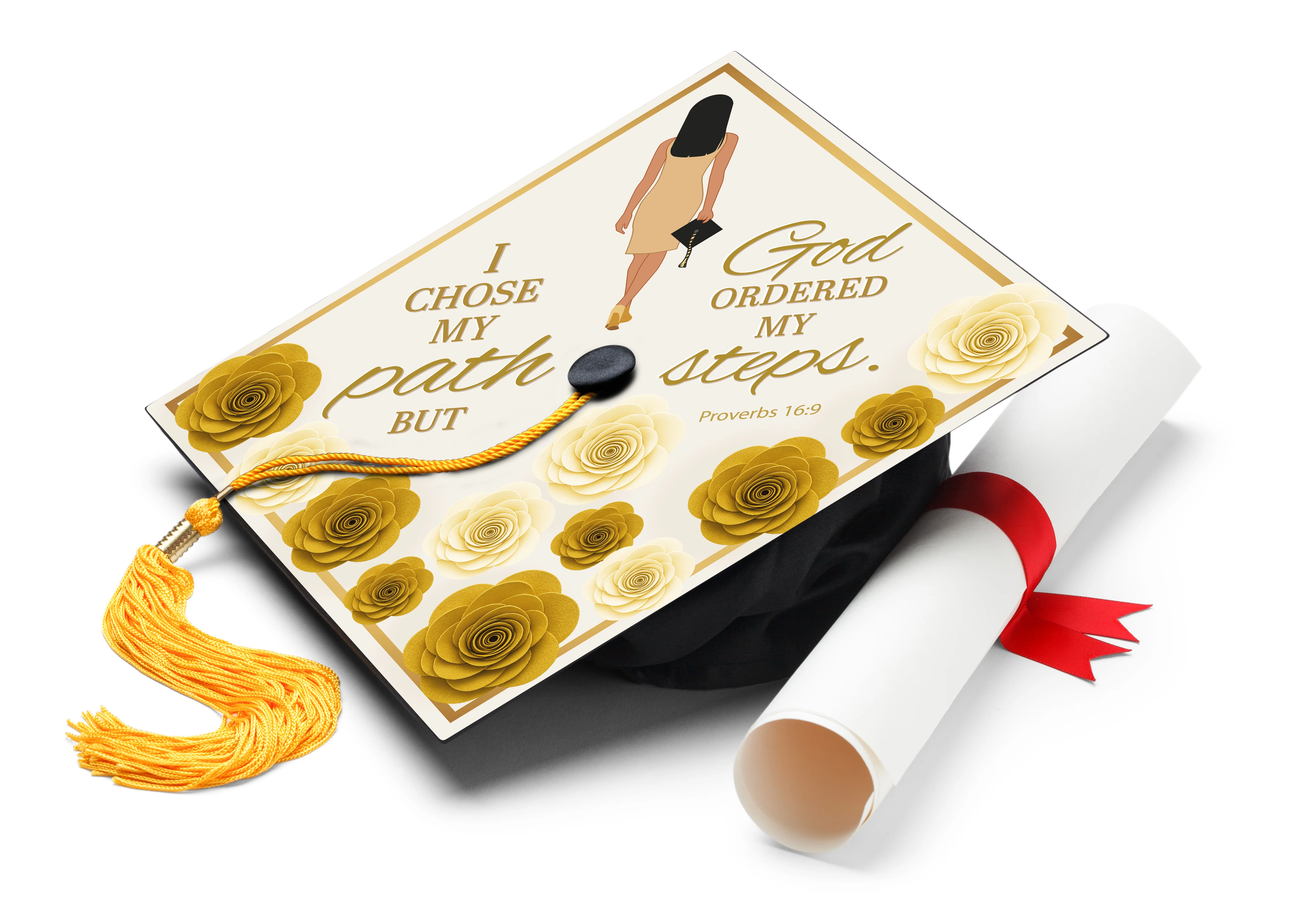 I Chose My Path Graduation Cap Topper