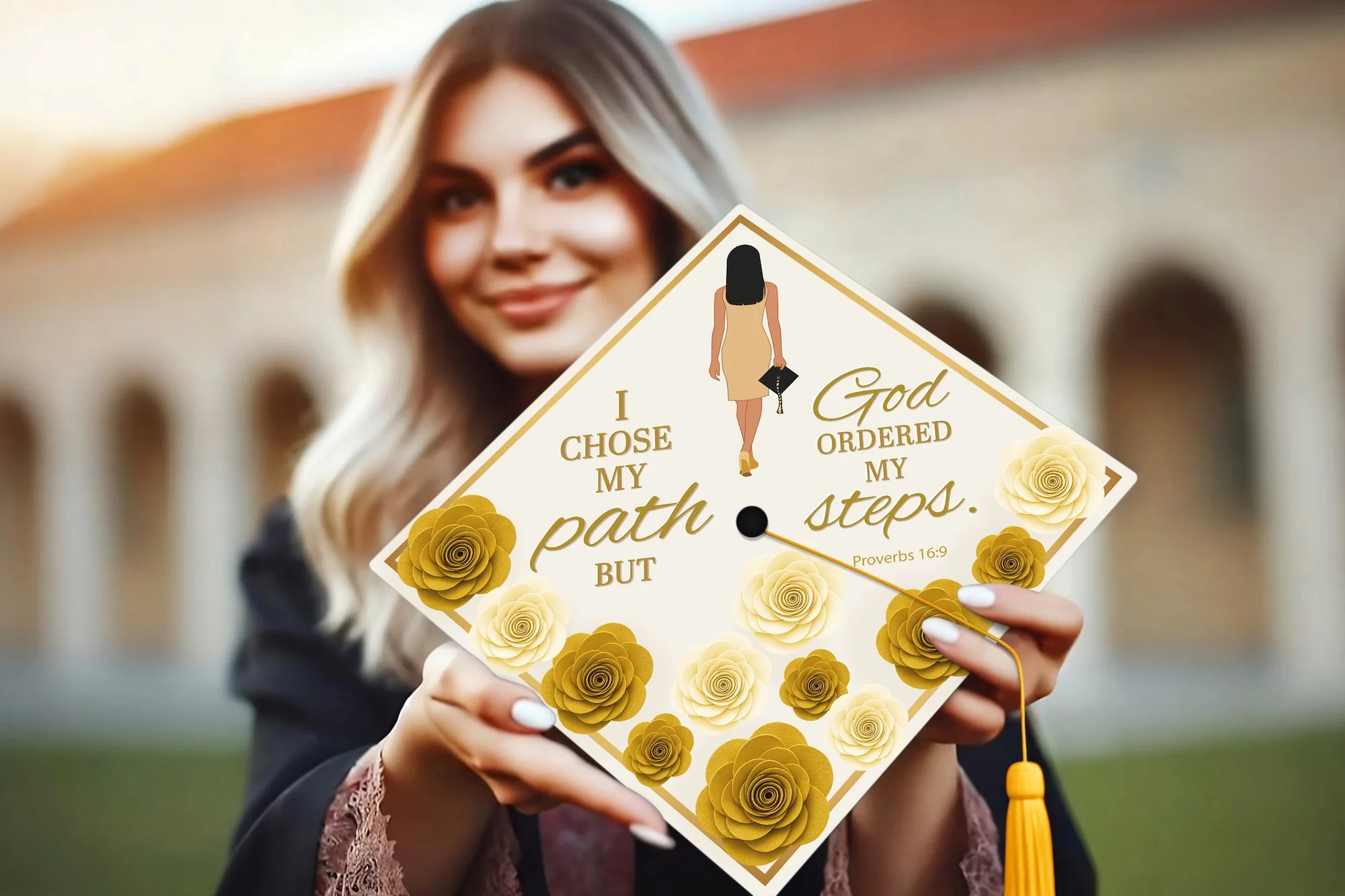 I Chose My Path Graduation Cap Topper - Image 6