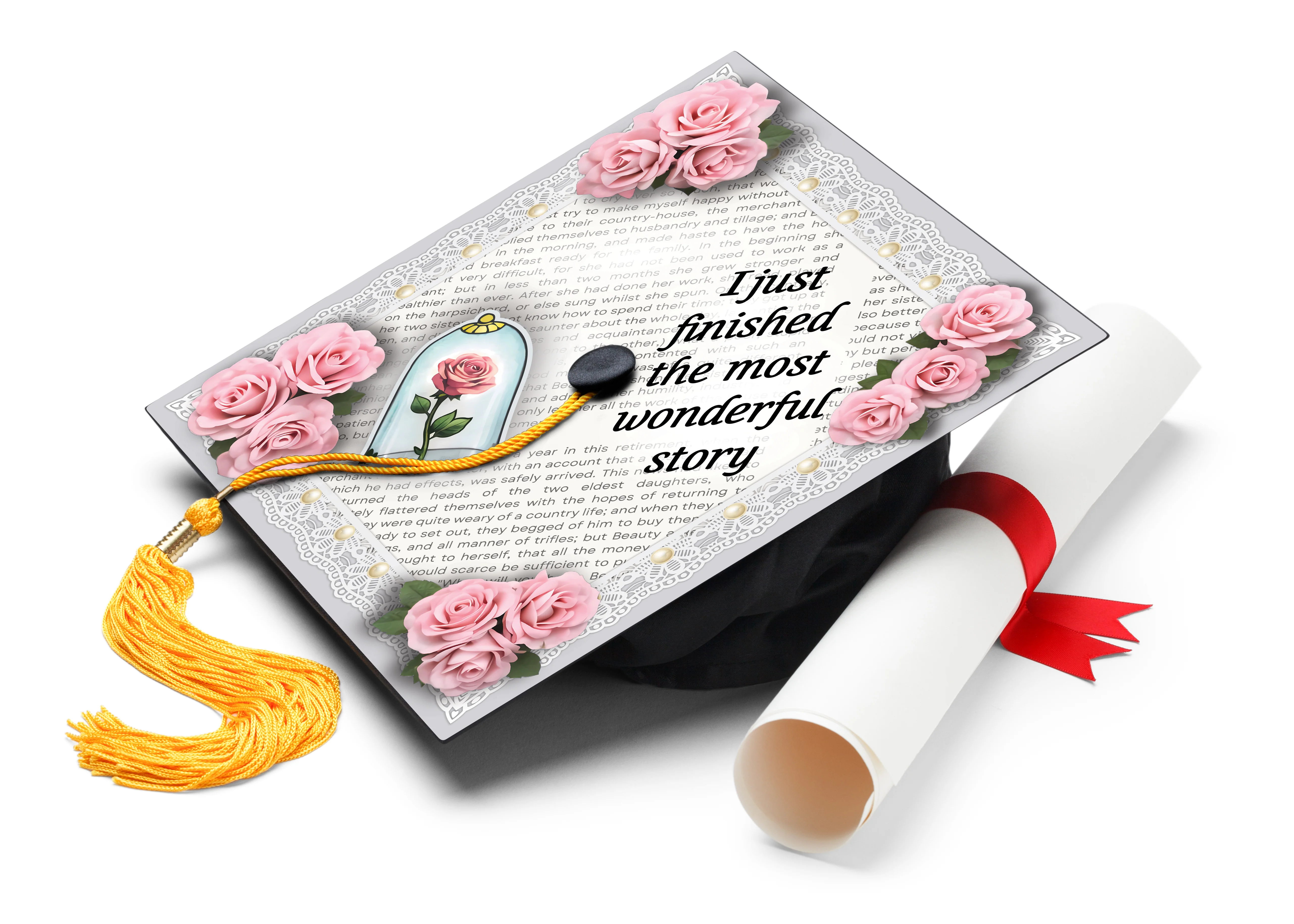 I Just Finished the Most Wonderful Story Graduation Cap Topper - Image 2