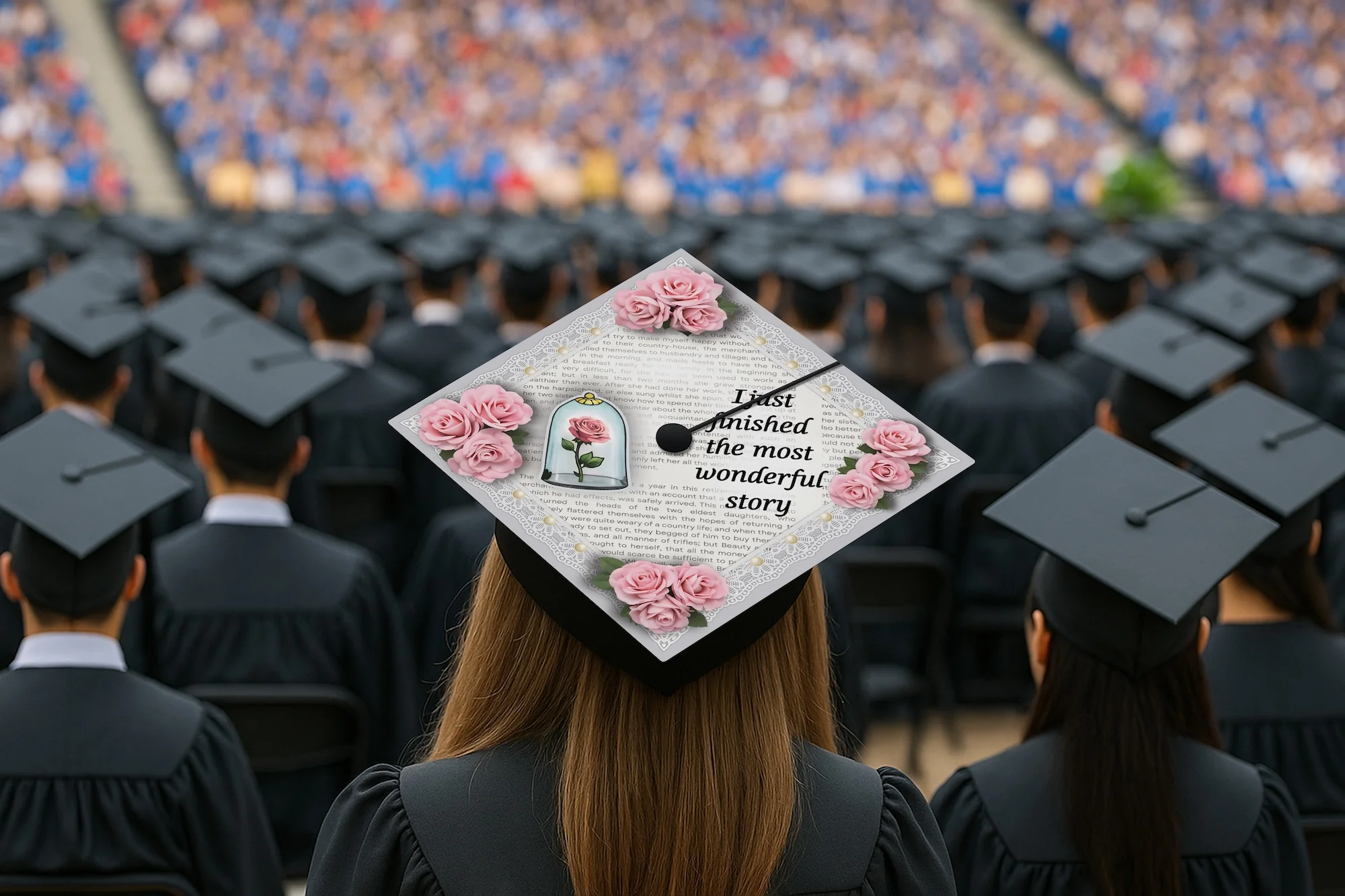 I Just Finished the Most Wonderful Story Graduation Cap Topper - Image 5