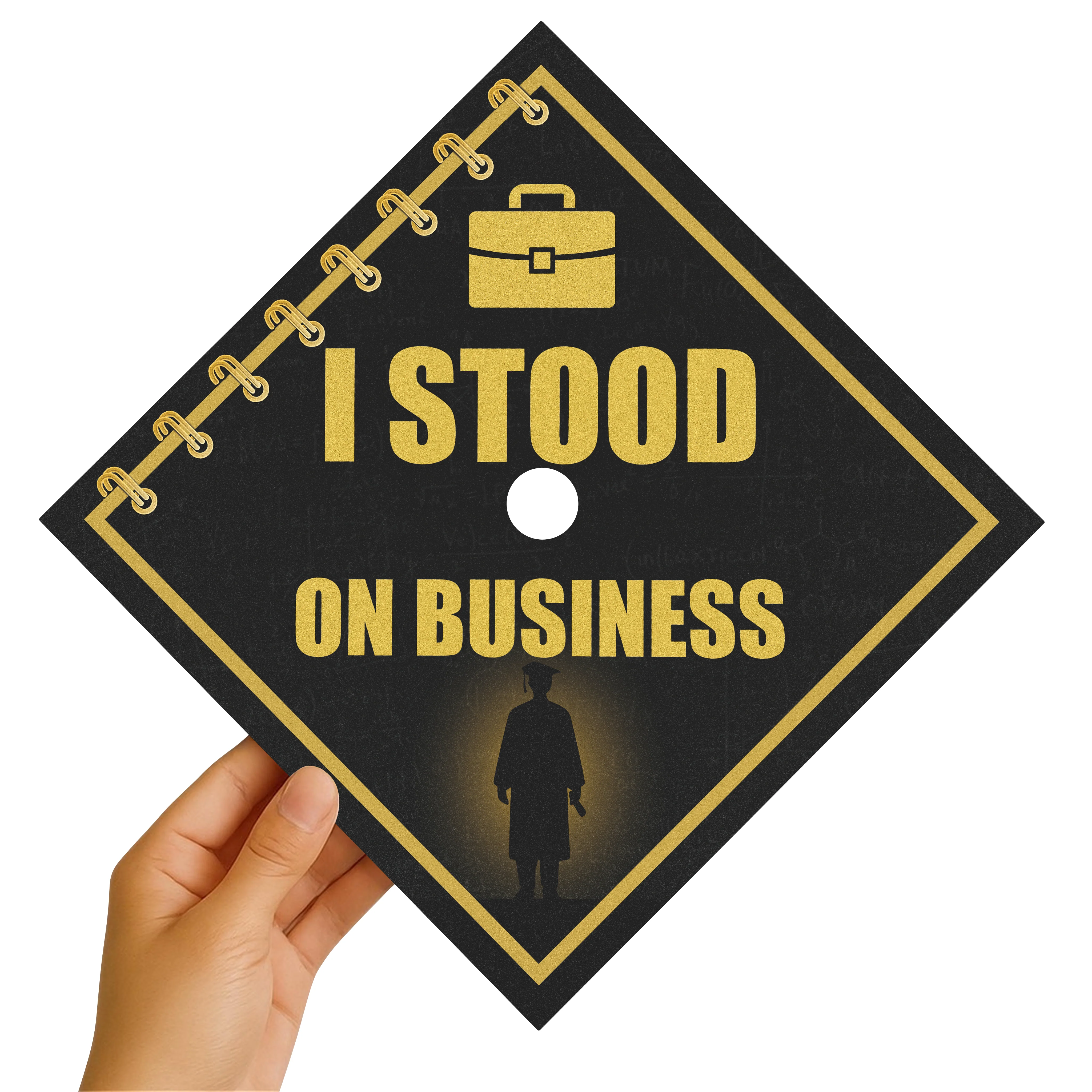 I Stood on Business 2 Graduation Cap Topper - Image 4