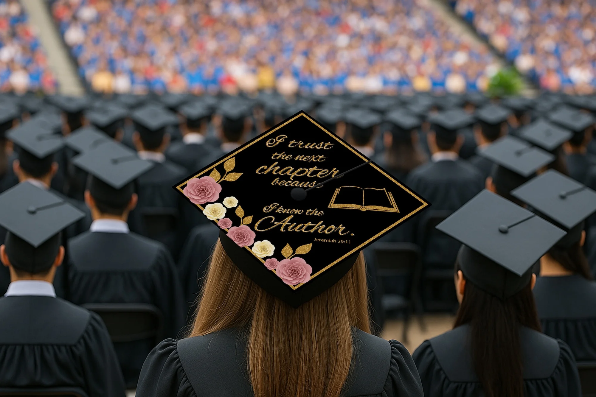 I Trust the Next Chapter Because I Know The Author 2 Graduation Cap Topper - Image 7