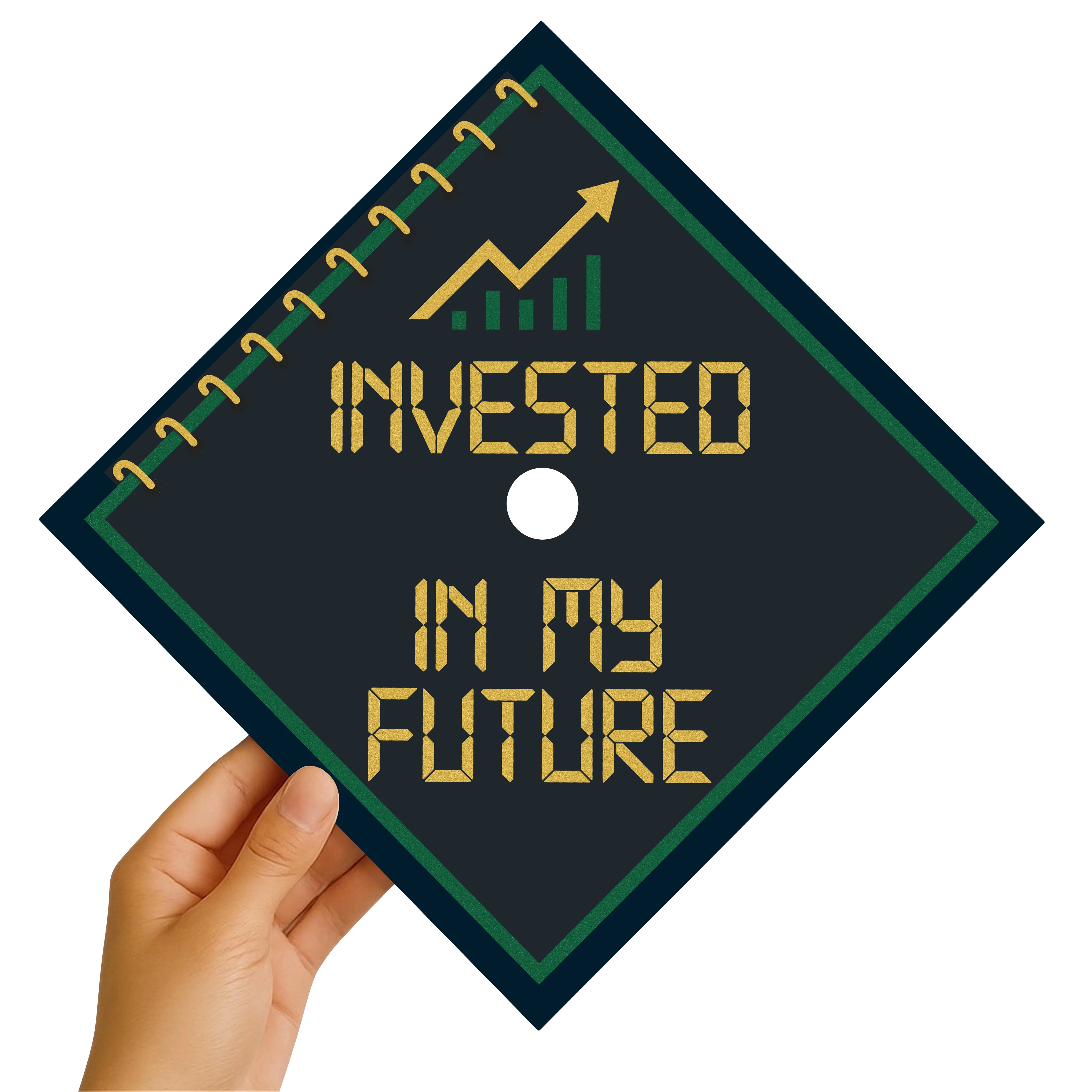 Invested in My Future Graduation Cap Topper - Image 4