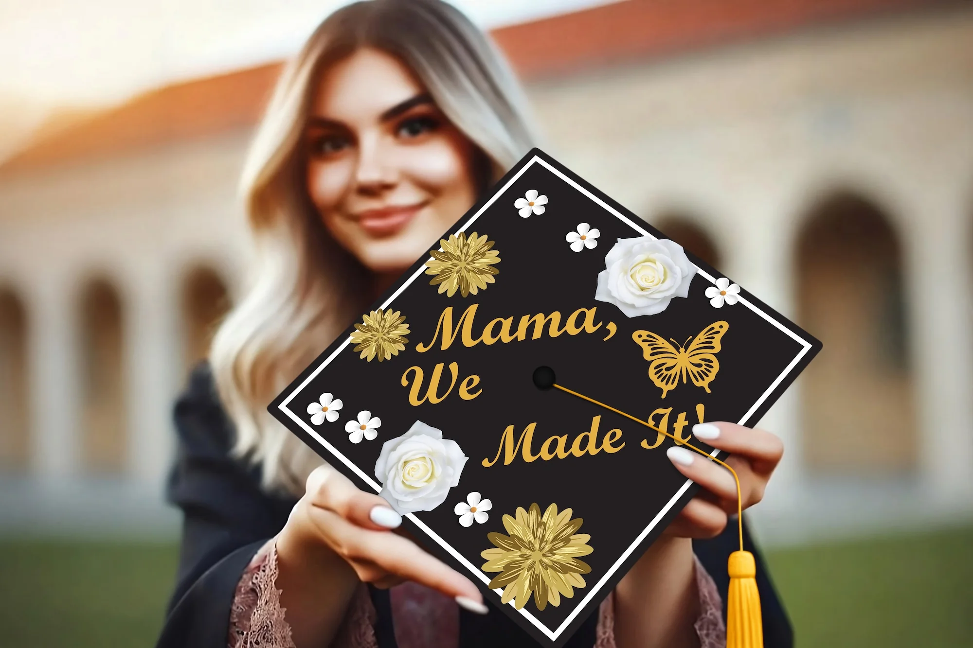 Mama, We Made It Graduation Cap Topper - Image 6
