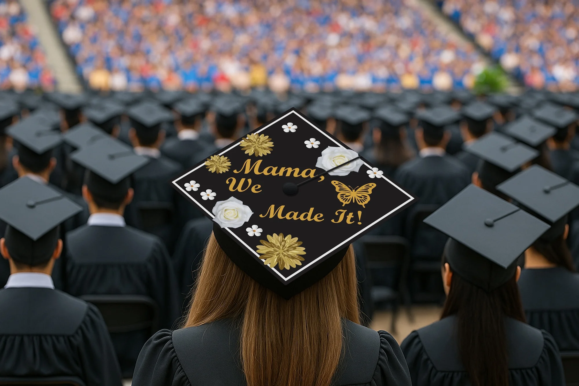 Mama, We Made It Graduation Cap Topper - Image 7