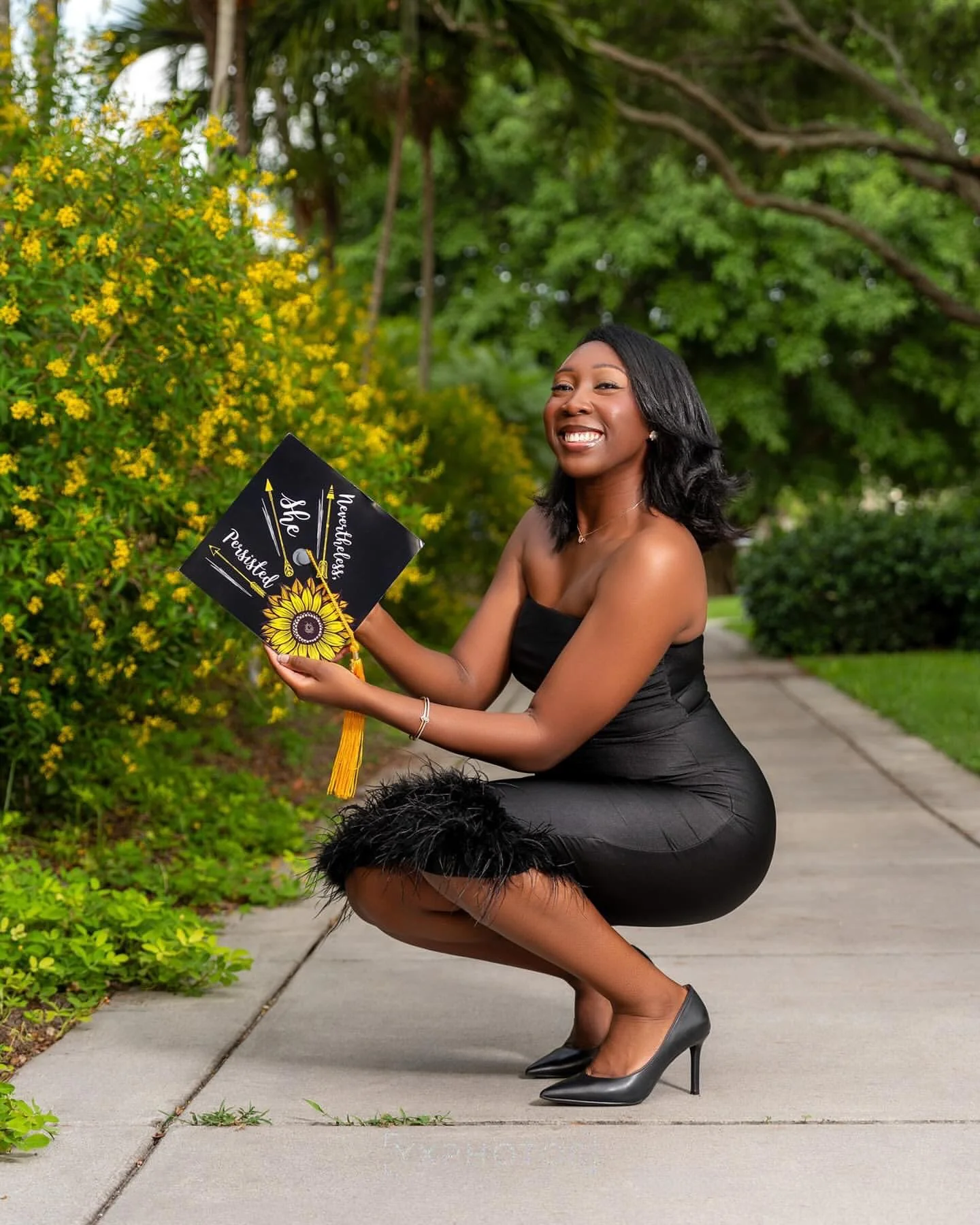 Nevertheless, She Persisted Graduation Cap Topper - Image 3