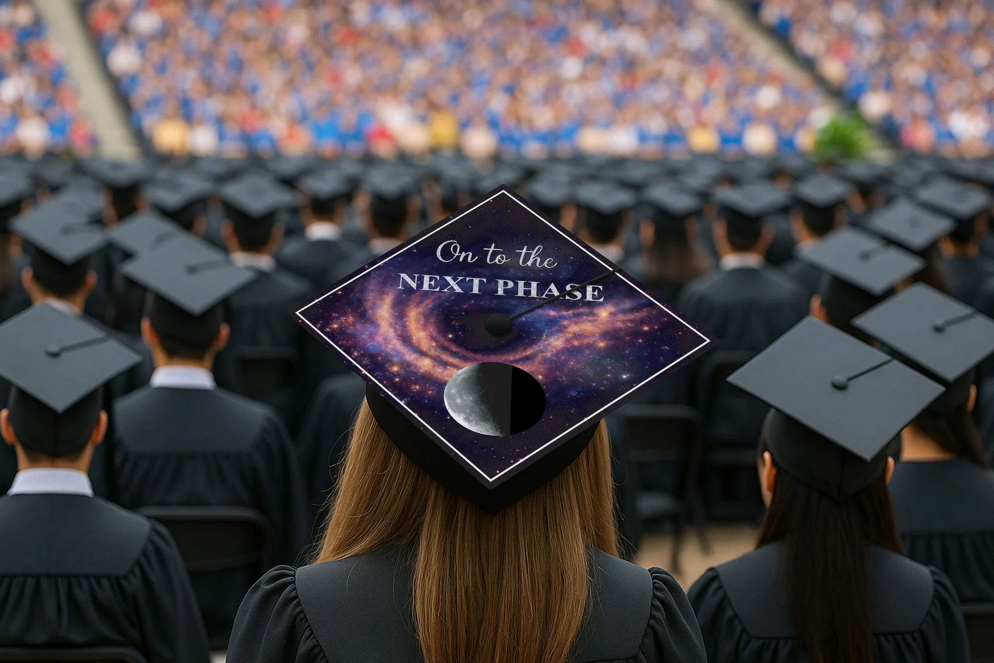 On to the Next Phase Graduation Cap Topper - Image 5