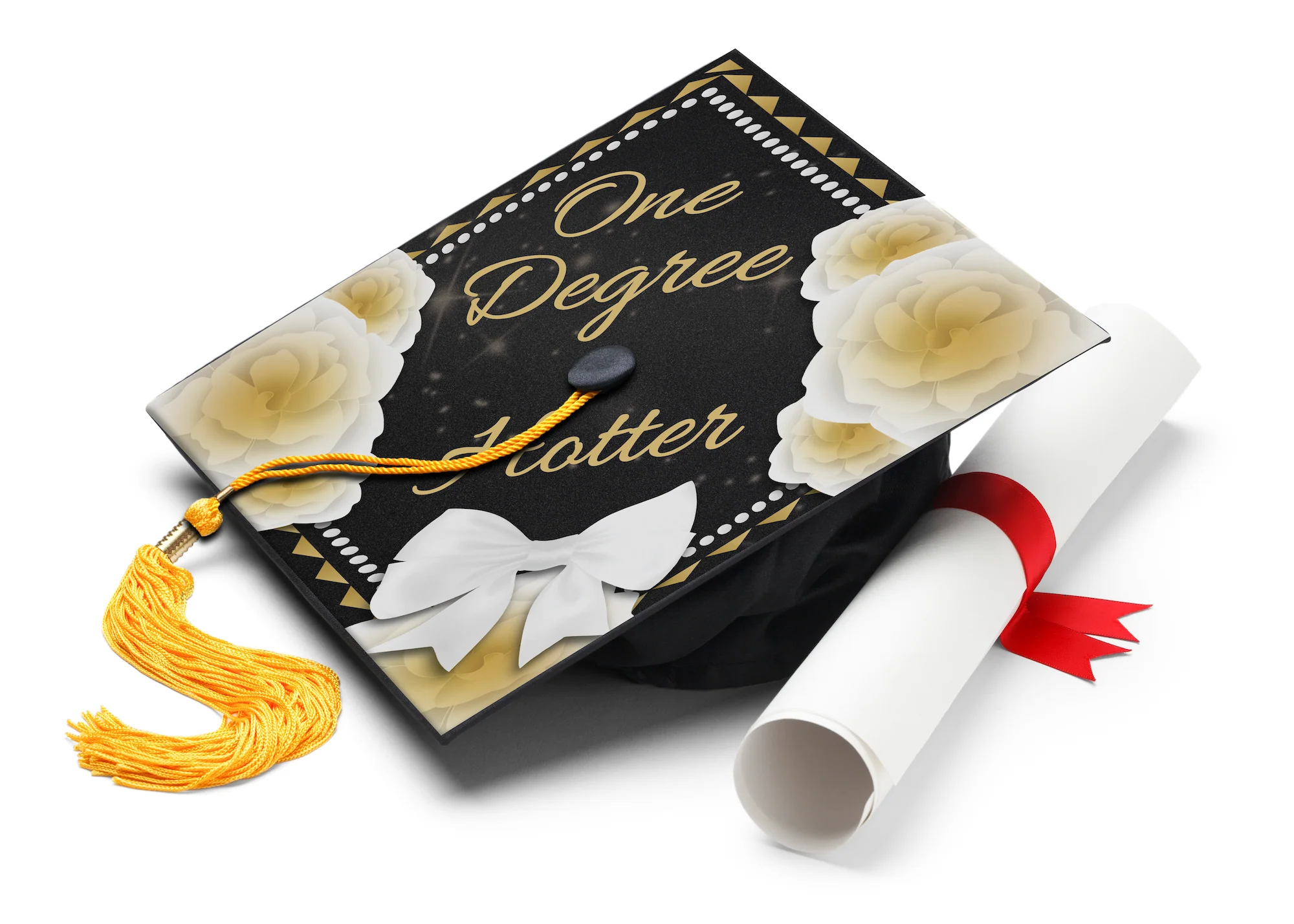 One Degree Hotter Graduation Cap Topper - Image 4