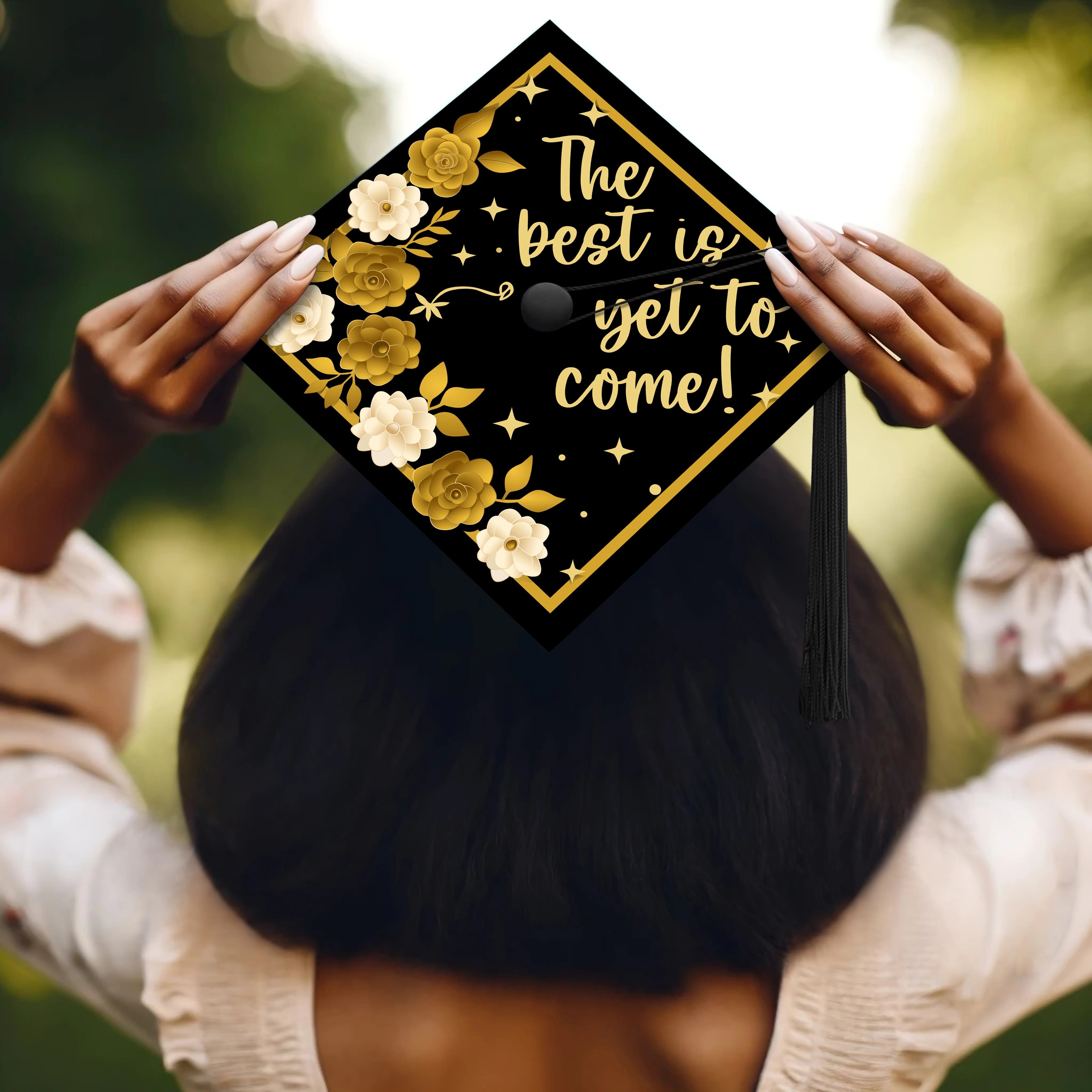 The Best Is Yet to Come Graduation Cap Topper - Image 5