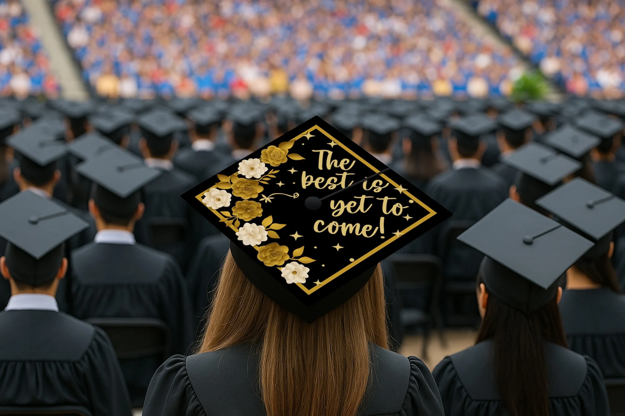 The Best Is Yet to Come Graduation Cap Topper - Image 7