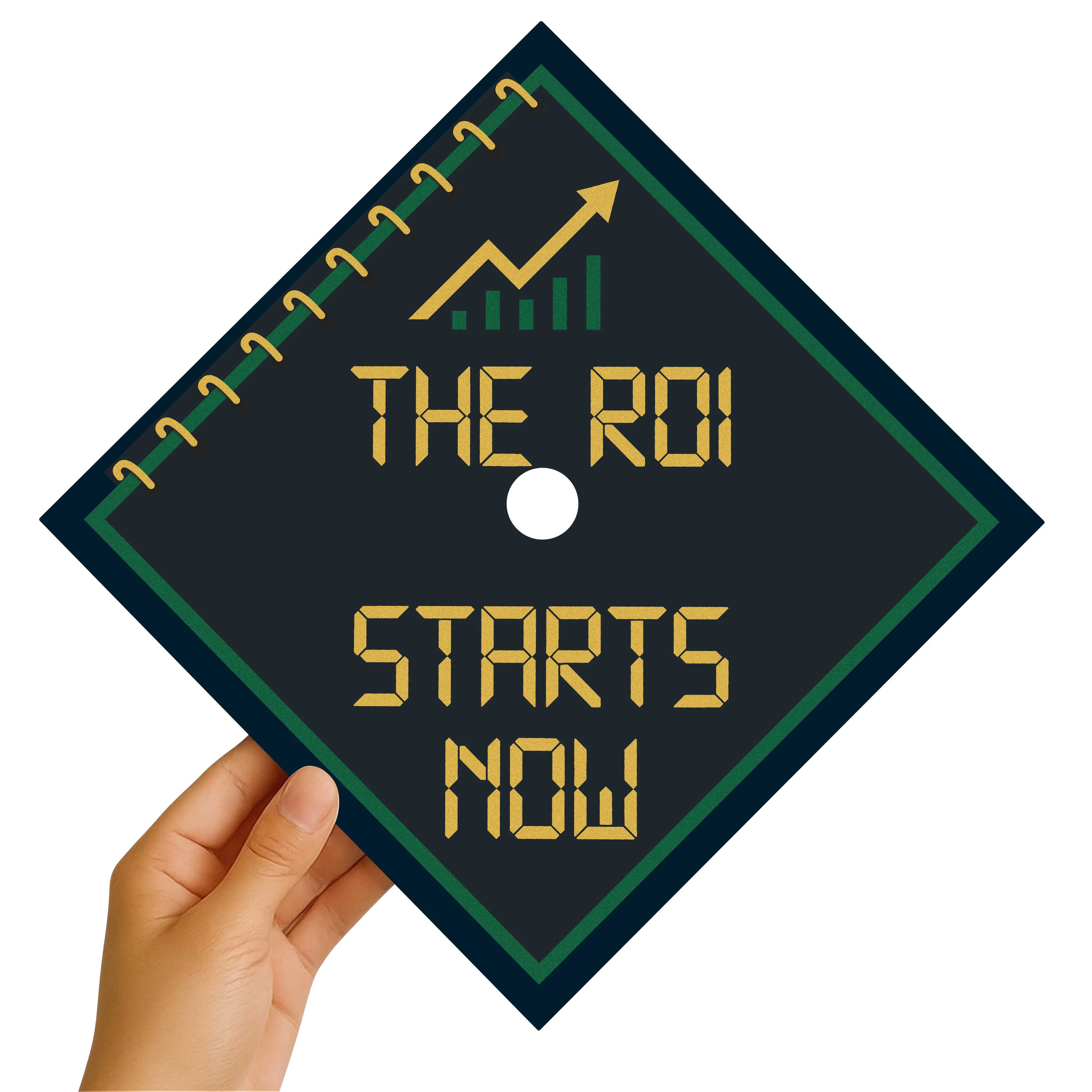 The ROI Starts Now Graduation Cap Topper - Image 4