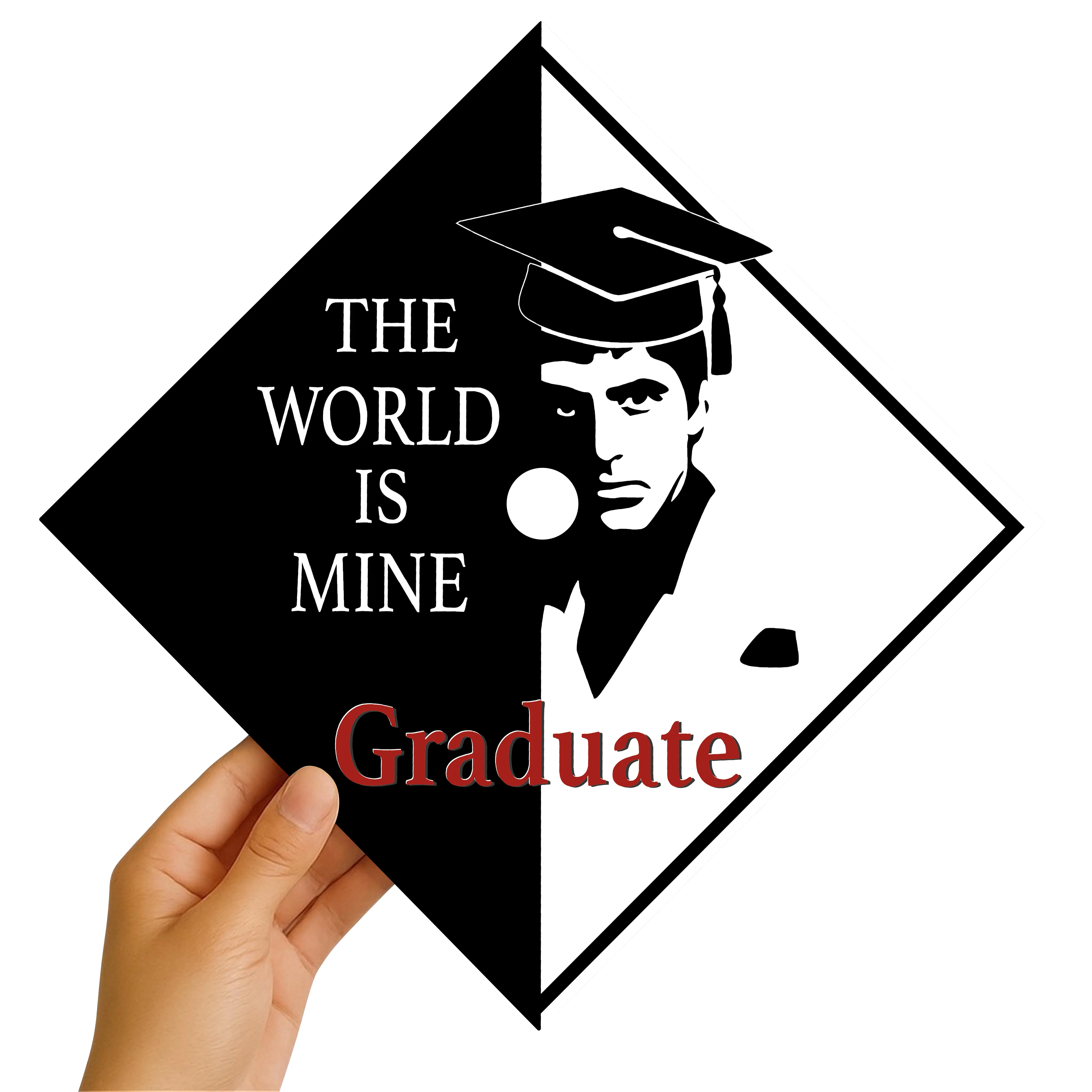 The World Is Mine Graduation Cap Topper - Image 2