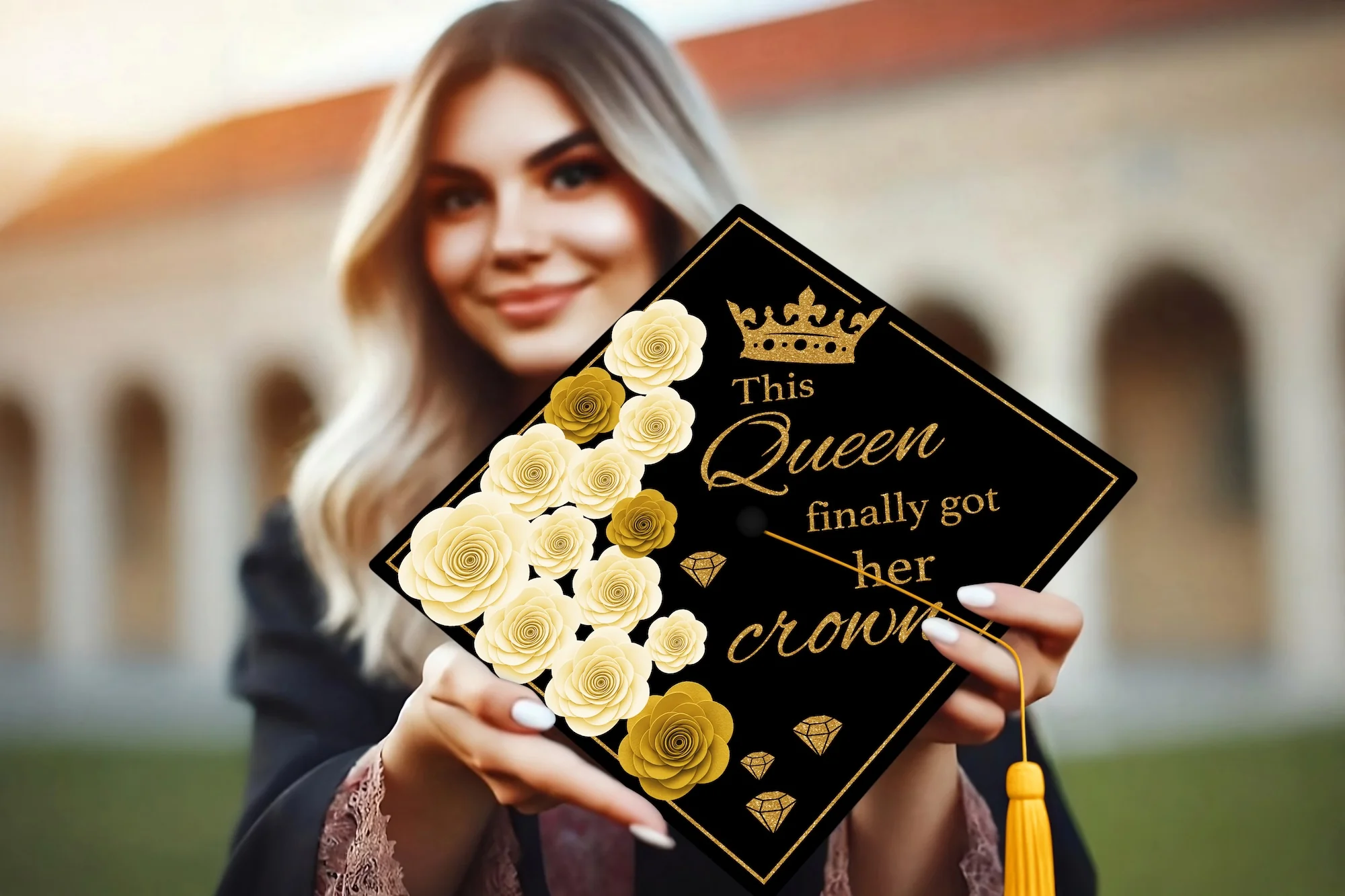 This Queen Finally Got Her Crown Graduation Cap Topper - Image 6