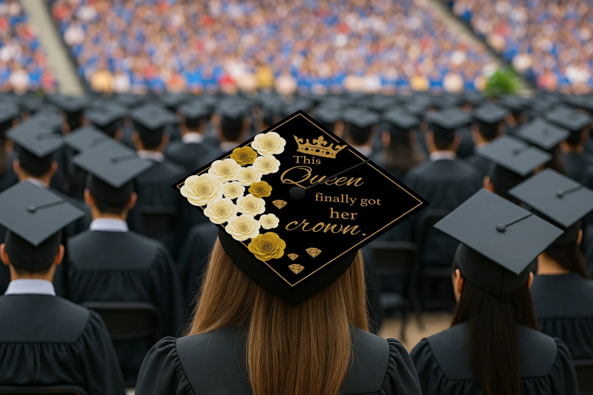 This Queen Finally Got Her Crown Graduation Cap Topper - Image 7