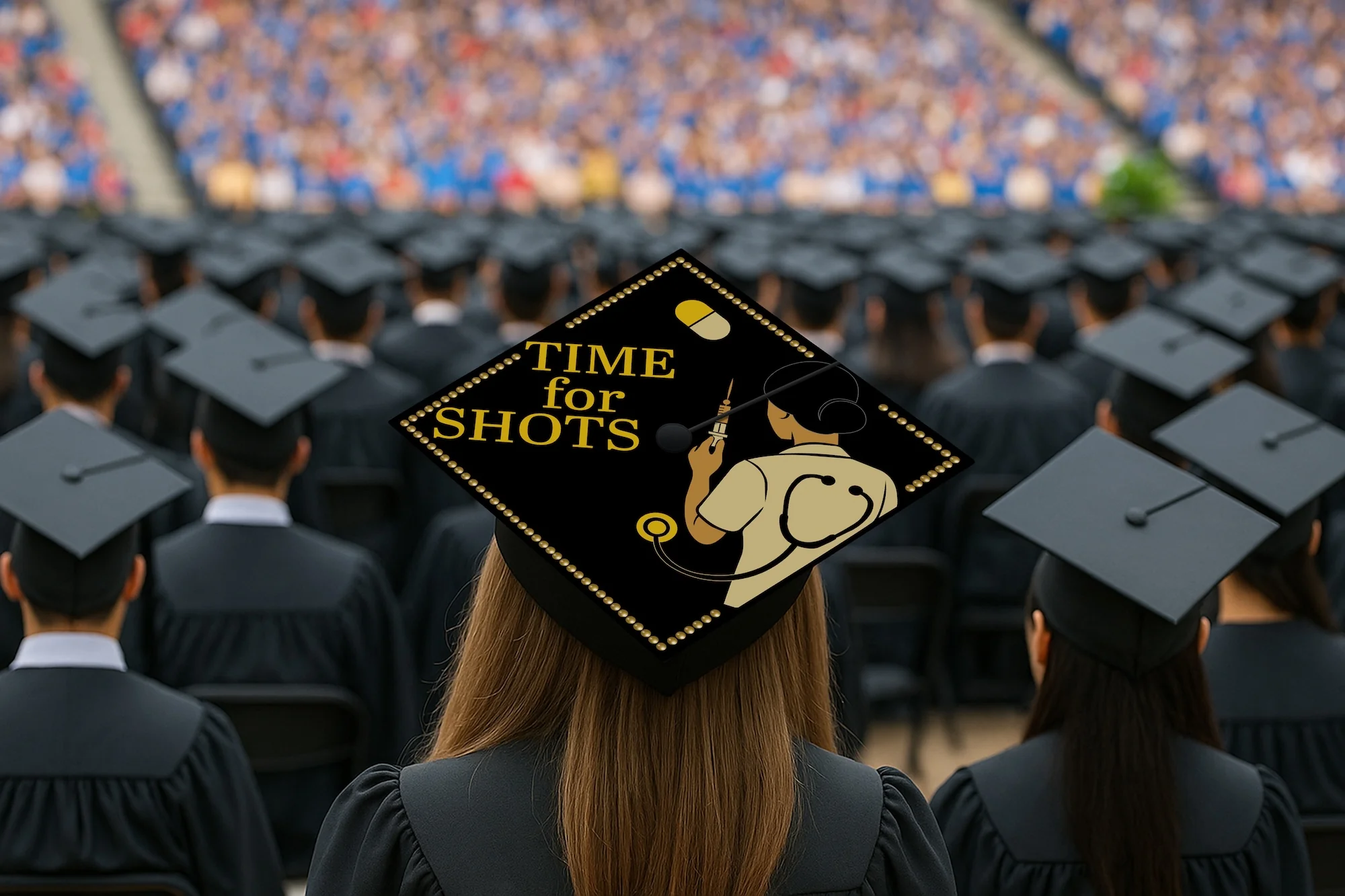 Time for Shots Graduation Cap Topper - Image 7