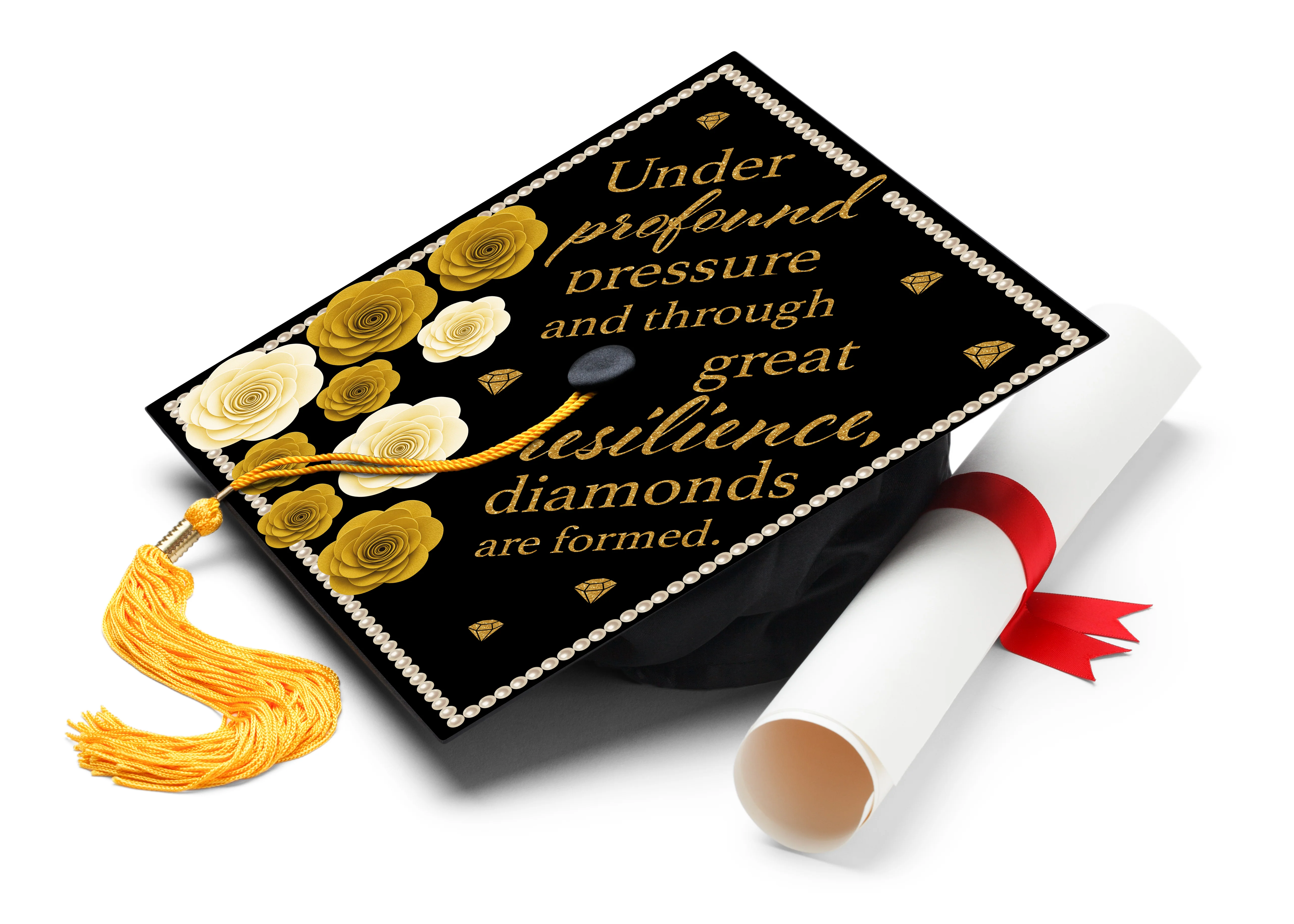 Under Profound Pressure Graduation Cap Topper